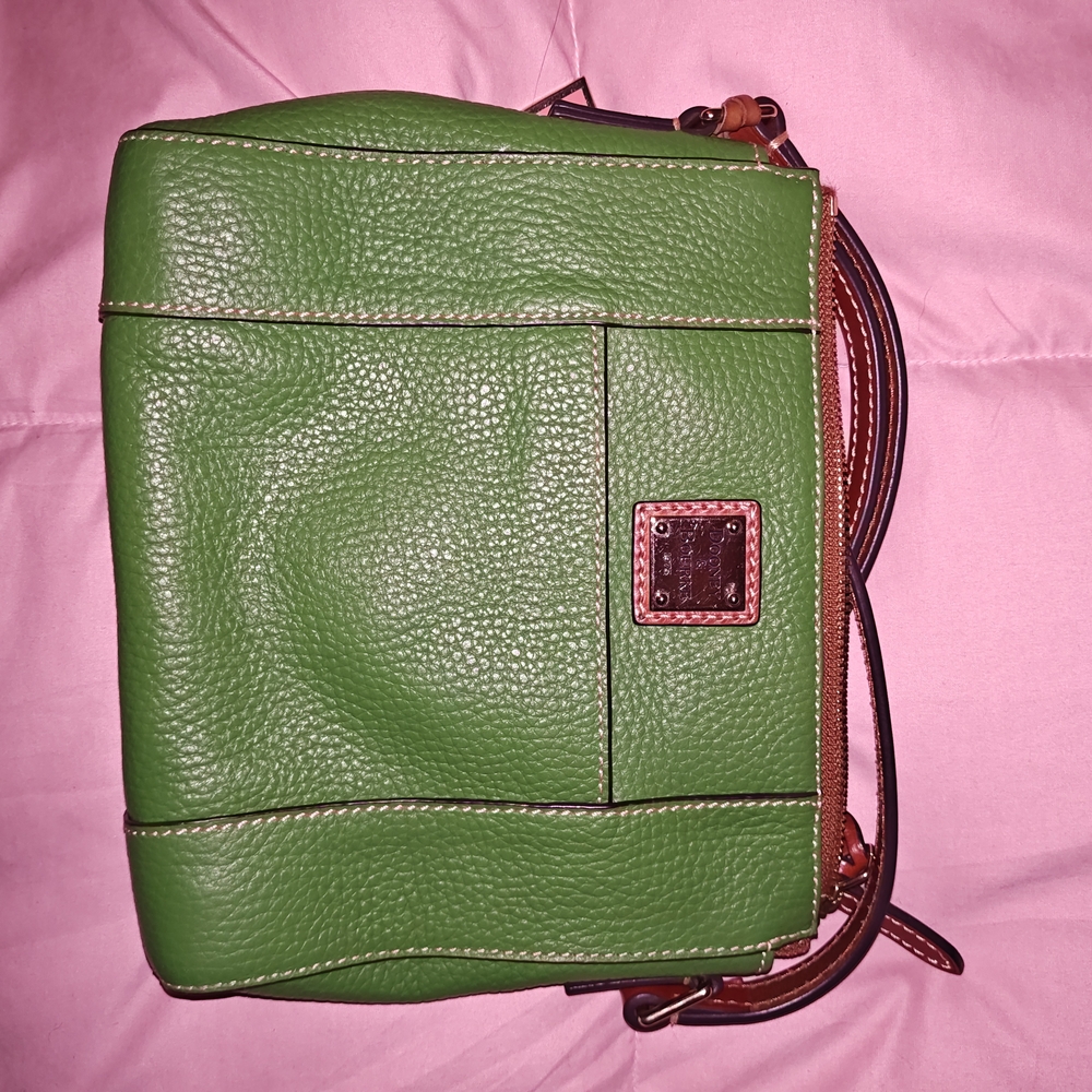 Green Leather Crossbody Bag